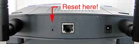 WAP54G - Reset Taster