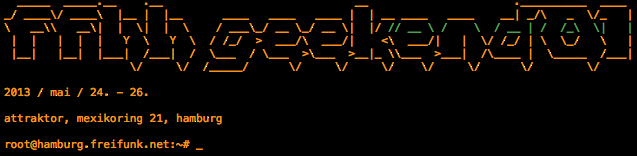 Freifunk Geekend01 in Hamburg