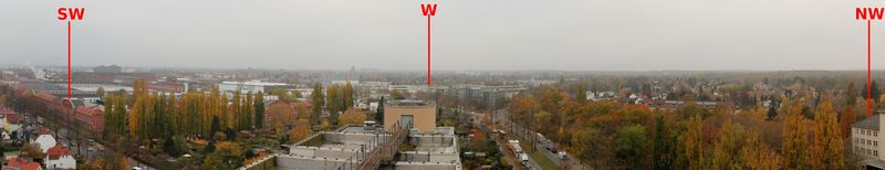 Panorama Blick Südwest-Nordwest