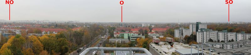 Panorama Blick Südwest-Nordwest