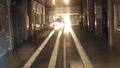 Bahnhofsgebäude Innenansicht vom Seiteneingang