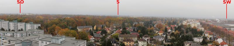 Panorama Blick Südwest-Nordwest